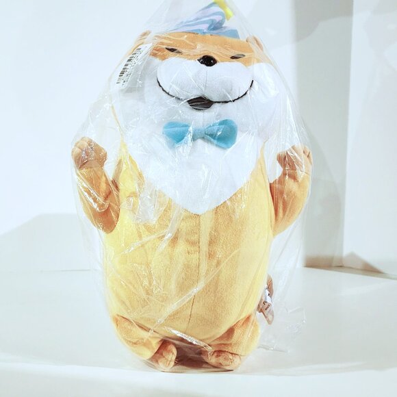 New FuRyu Kawaii Uso No Kawauso Ukiuki Otter Party Plush (Blue Hat) Japan 32cm - Picture 2 of 4